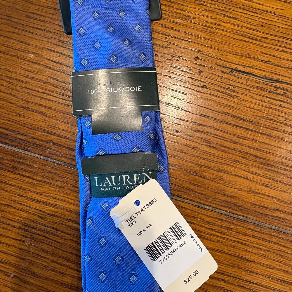 NWT Lauren Ralph Lauren Boys' Necktie Blue